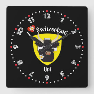 Horloge Carrée Uri Suisse