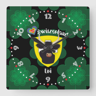 Horloge Carrée Uri Suisse