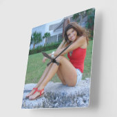 Horloge Carrée Ursula (Angle)