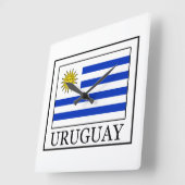 Horloge Carrée Uruguay (Angle)