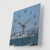 Horloge Carrée USS Preble (Angle)