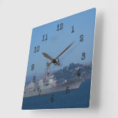 Horloge Carrée USS Spruance (Angle)
