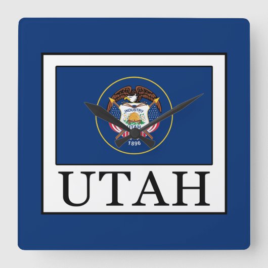 Horloge Carrée Utah (Recto)