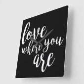 Horloge Carrée V citable (Angle)