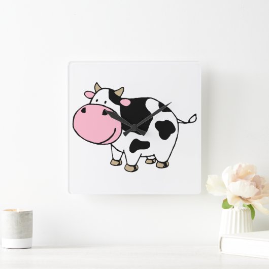 Horloge Carrée Vache (Maison)