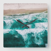 Horloge Carrée Vagues (Recto)