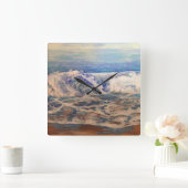 Horloge Carrée vagues (Maison)