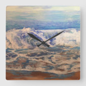 Horloge Carrée vagues (Recto)