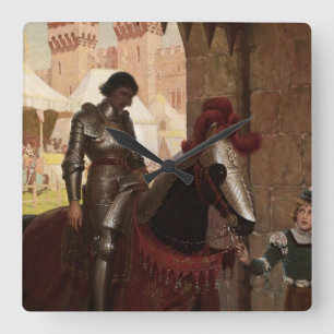 Horloge Carrée « Vaincu » par Edmund Blair Leighton
