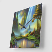 Horloge Carrée Vallée de Waterfall Mountain (Angle)