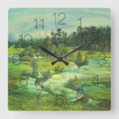 Horloge Carrée vallée verte (Recto)