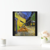 Horloge Carrée Van Gogh , "Café Terrace at Night" (Maison)