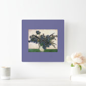 Horloge Carrée Van Gogh Iris Lavendar (Maison)