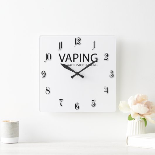Horloge Carrée Vaping (homonymie) (Maison)