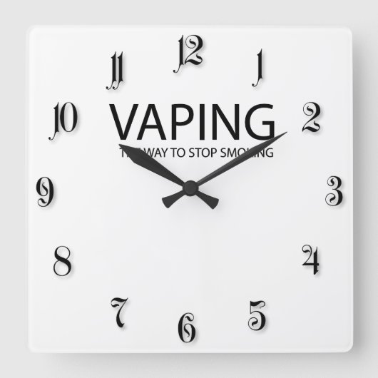 Horloge Carrée Vaping (homonymie) (Recto)