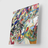 Horloge Carrée VASSILY KANDINSKY - Composition VII 1913 (Angle)