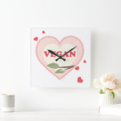 Horloge Carrée Vegan (Maison)