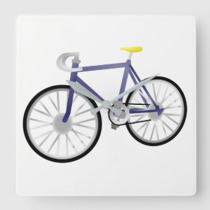Horloge Carrée Vélo