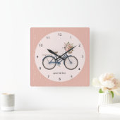 Horloge Carrée Vélo tribal (Maison)