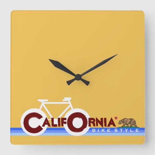 Horloge Carrée vélo - vélo + vélo (Recto)