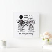 Horloge Carrée Venin personnel de Biker (Maison)