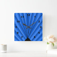 Ventilateur Art déco Design Bleu profond