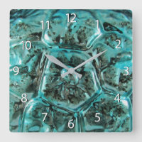 Verre d'art Turquoise Turquoise Tortue bijoux bleu