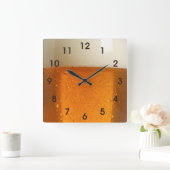 Horloge Carrée Verre de bière (Maison)