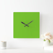 Horloge Carrée Vert Alien (Maison)
