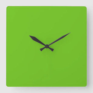 Horloge Carrée Vert Alien