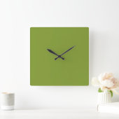 Horloge Carrée Vert olive (Maison)