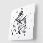 Horloge Carrée Very Cool Chemist (Angle)