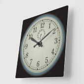 Horloge Carrée Very Cool Old Face Wall Clock (Angle)