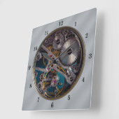 Horloge Carrée Very Fun Simulated Transparent Wall Clock (Angle)
