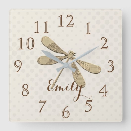 Horloge Carrée Vibe Gold Holiday (Recto)