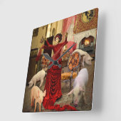 Horloge Carrée Victorian (Angle)