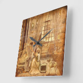 Horloge Carrée Victorian Lullaby (Angle)