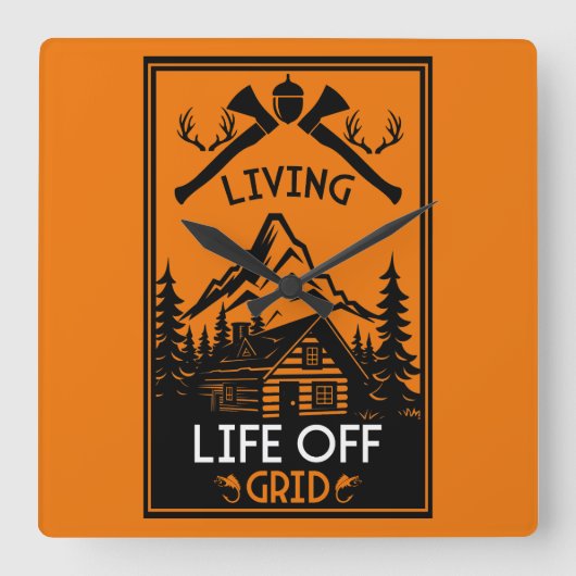 HORLOGE CARRÉE VIE HORS GRILLE (Recto)