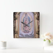 Horloge Carrée Vierge de Guadalupe (Maison)
