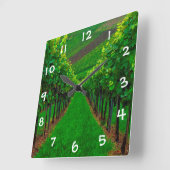 Horloge Carrée Vignoble (Angle)