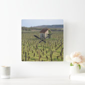 Horloge Carrée Vignoble en Bourgogne (Maison)