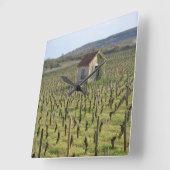 Horloge Carrée Vignoble en Bourgogne (Angle)