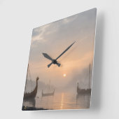 Horloge Carrée Viking Clock (Angle)