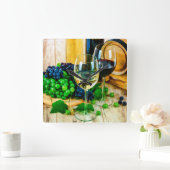 Horloge Carrée Vin (Maison)