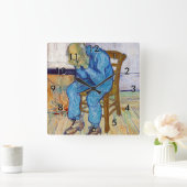 Horloge Carrée Vincent van Gogh - À la porte de l'éternité (Maison)
