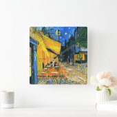 Horloge Carrée Vincent van Gogh - Cafe Terrasse, célèbre peinture (Maison)