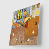 Horloge Carrée Vincent van Gogh - Chambre de Vincent à Arles (Angle)