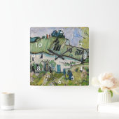 Horloge Carrée Vincent van Gogh - Ferme à deux chiffres (Maison)