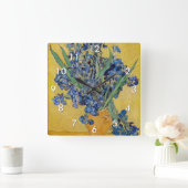 Horloge Carrée Vincent van Gogh - Vase avec Irises (Maison)