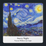 Horloge Carrée Vincent Willem van Gogh, "Nuit étoilée"<br><div class="desc">私 はGoghが き 好 な 人 de de de de de</div>